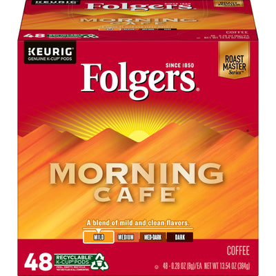 Folgers Keurig Morning Café Coffee, 384 g (48ct)
