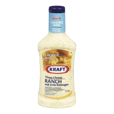 Kraft Three Cheese Ranch Dressing Calorie Wise, 475 mL