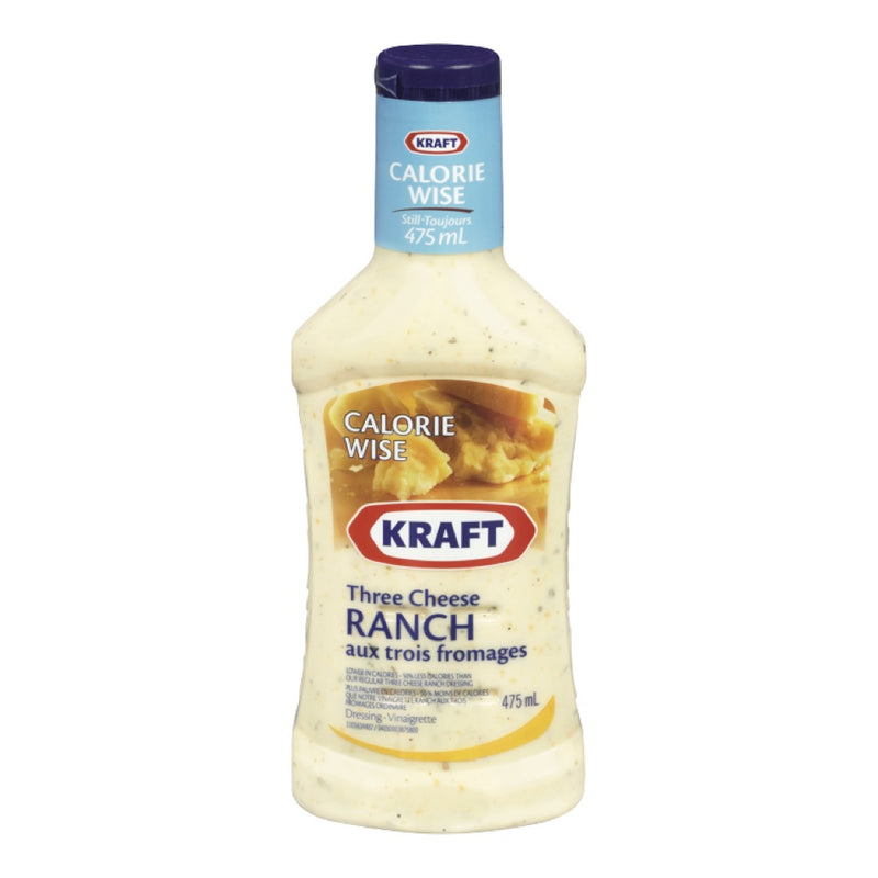 Kraft Three Cheese Ranch Dressing Calorie Wise, 475 mL