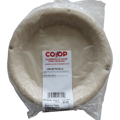 Unbaked Pie Shells, 3 pk