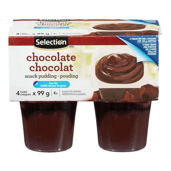 Selection Chocolate Pudding, 4 x 99 g
