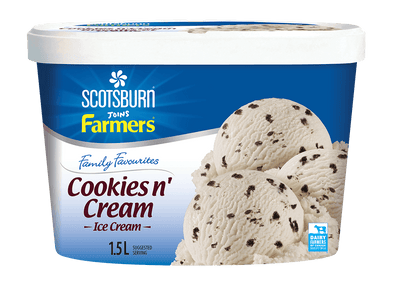 Scotsburn Family Favorites Cookies & Cream Ice Cream, 1.5 L