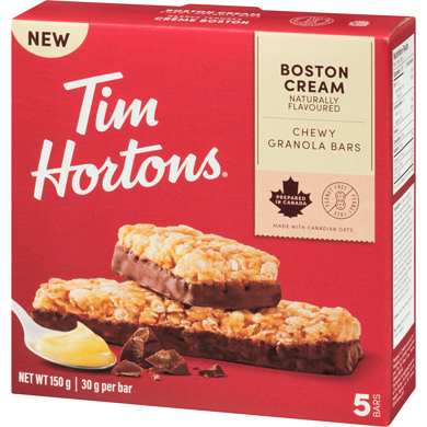 Tim Horton's Boston Cream Granola Bars, 150 g