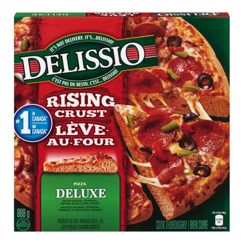 Delissio Rising Crust Deluxe Pizza, 888 g