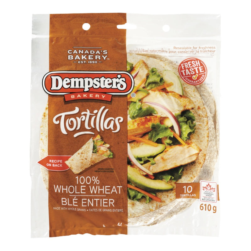 Dempster's 100% Whole Wheat Tortillas, 610 g