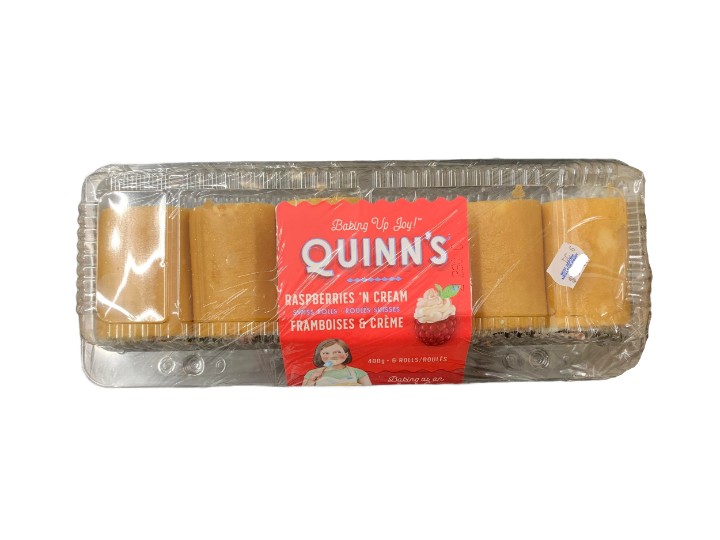 Raspberries & Cream Swiss Rolls, 400 g