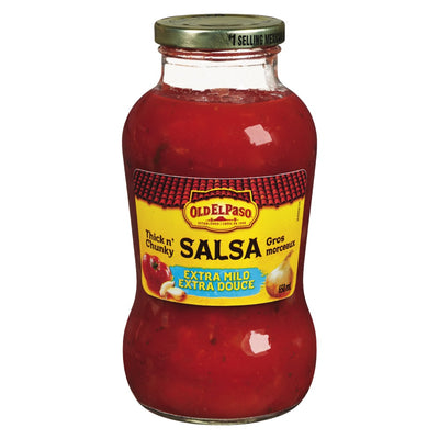 Old El Paso Thick N' Chunky Extra Mild Salsa, 650 mL