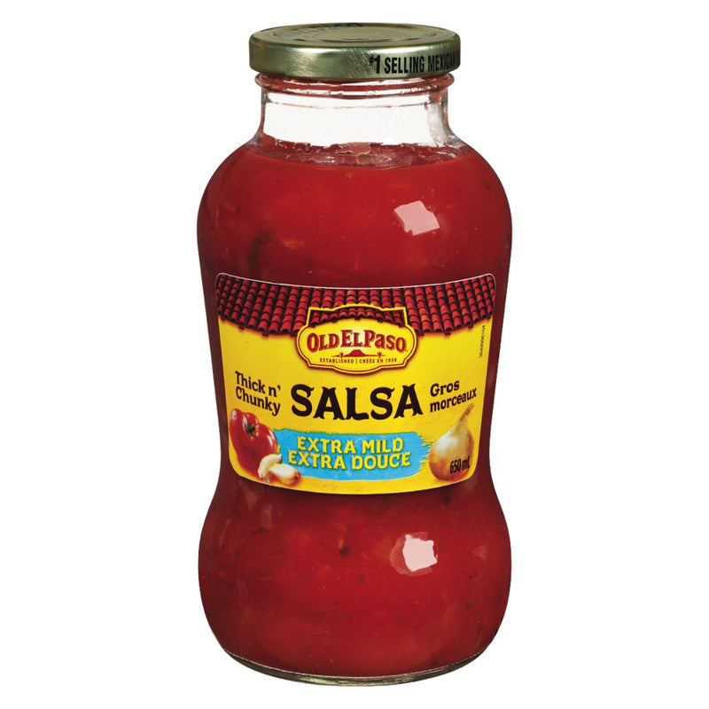Old El Paso Thick N' Chunky Extra Mild Salsa, 650 mL