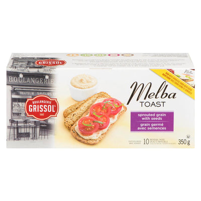 Grissol Melba Toast Sprouted Grain With Seeds, 350 g
