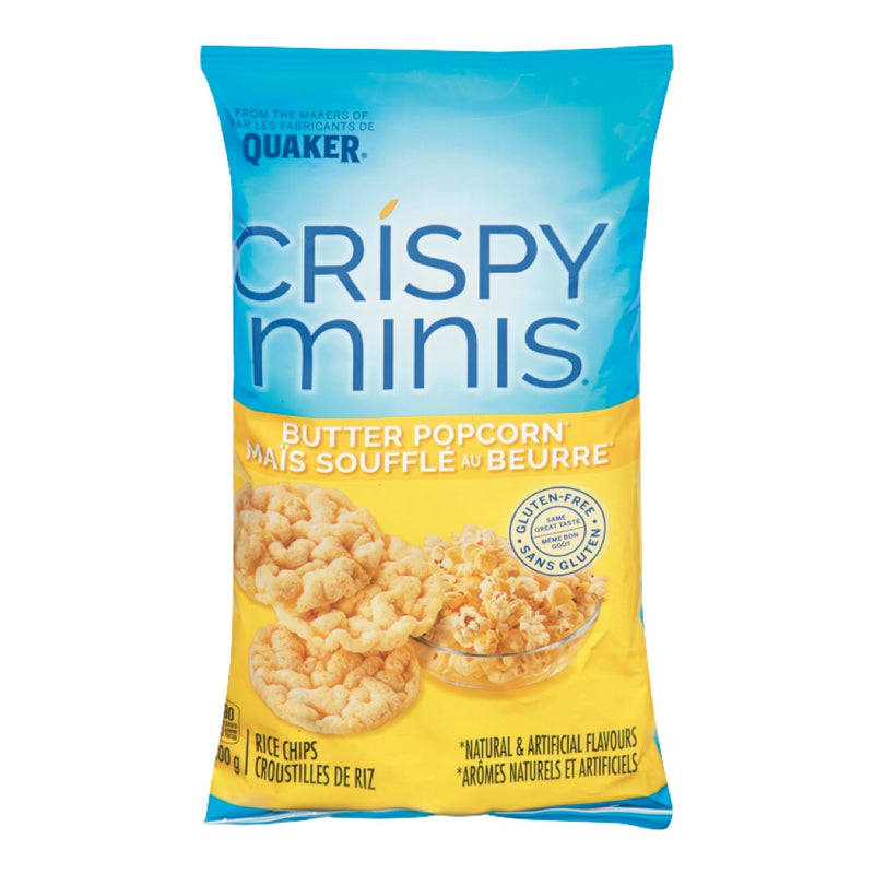 Quaker Crispy Minis Butter Popcorn Rice Chips, 100 g