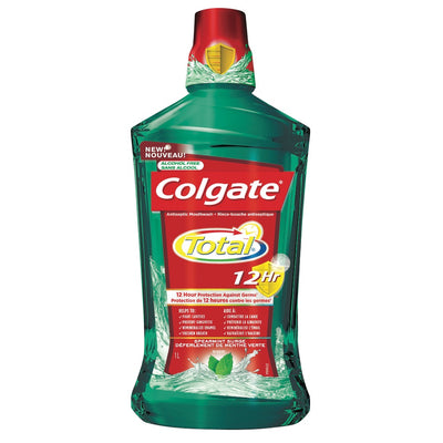 Colgate Total Spearmint Mouthwash, 1L