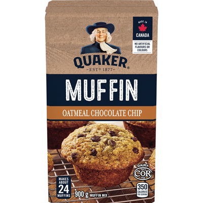Quaker Oatmeal Chocolate Chip Muffin Mix, 900 g