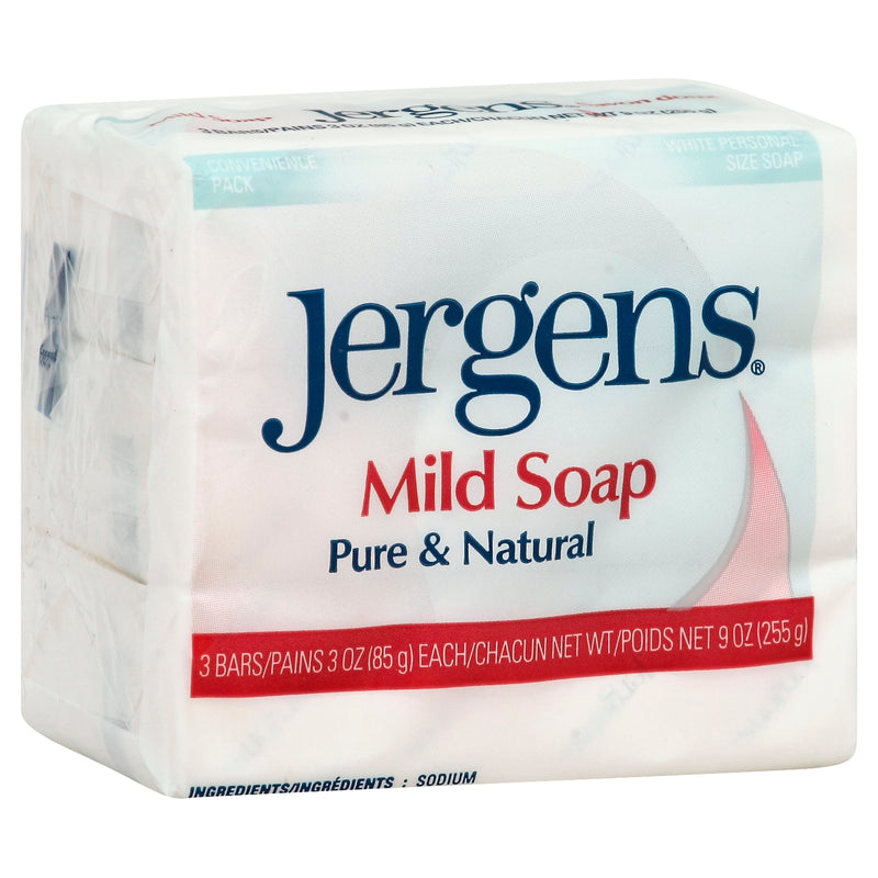 Jergens Mild Soap Pure & Natural, 3 count, 85 g