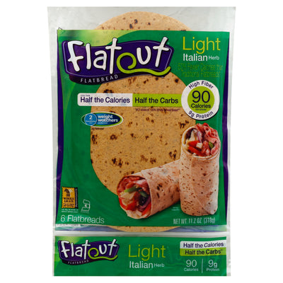 Flatout Light Italian Herb Flatbread, 6 count, 318 g