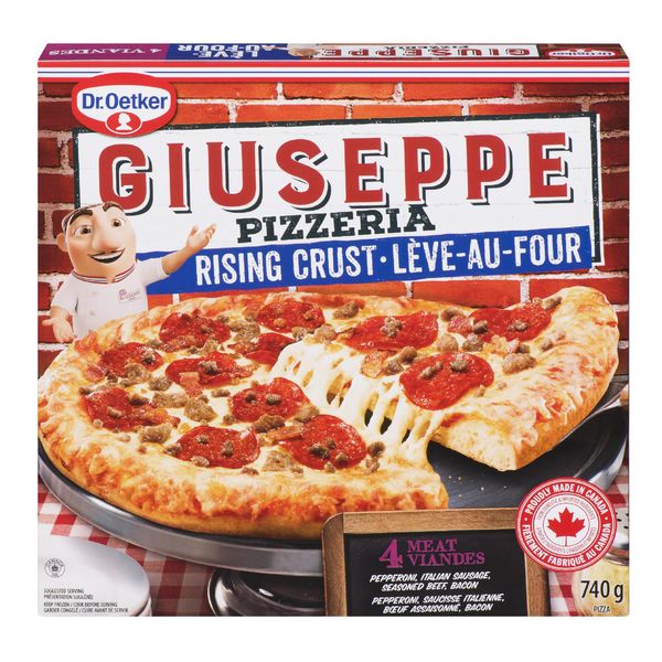 Dr. Oetker Giuseppe Pizzeria 4 Meat Rising Crust Pizza, 740 g