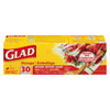Glad Storage Medium Zipper Bags, 30 ct