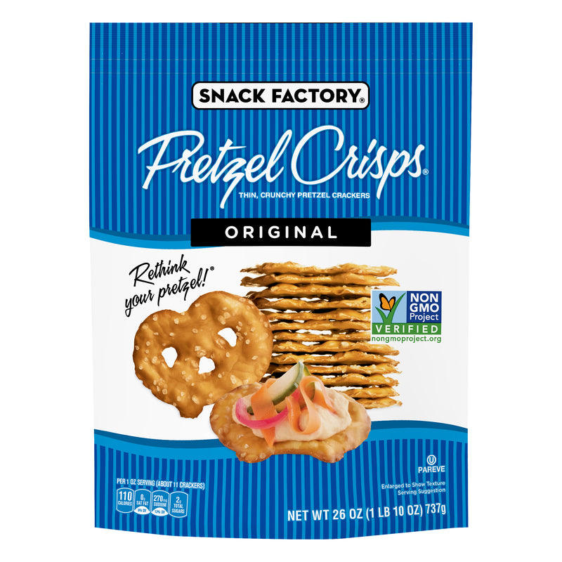 Pretzel Crisps Original Pretzel Crackers, 737 g
