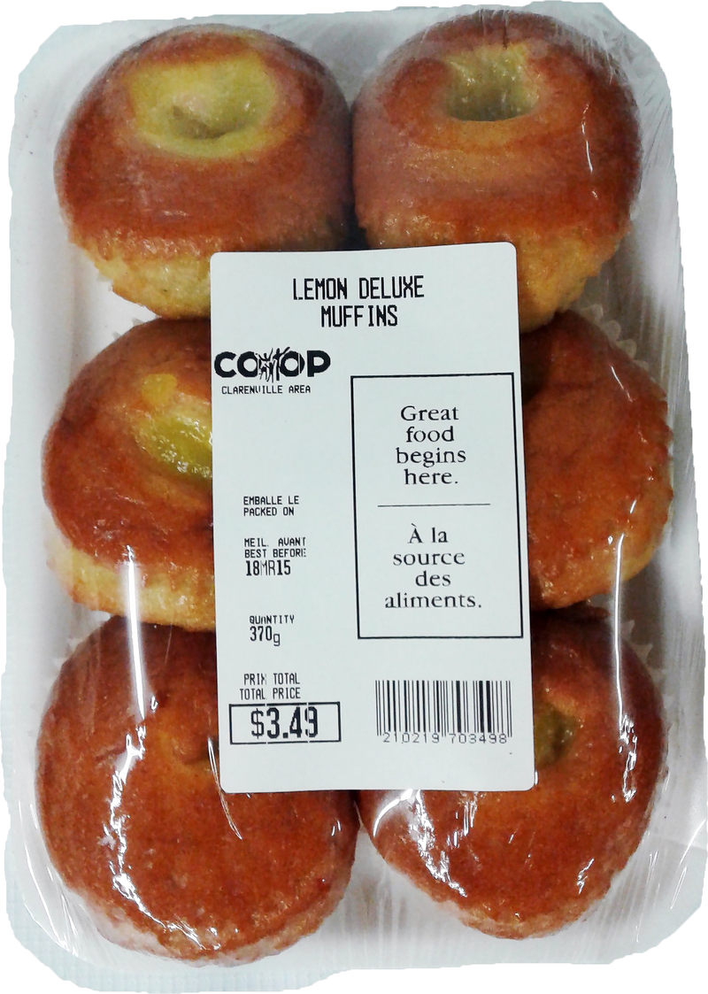 Lemon Deluxe Muffins, 6 pk