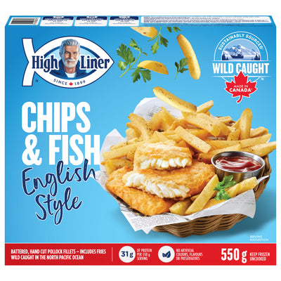 High Liner English Style Fish & Chips, 550 g