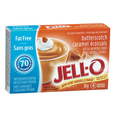 JELL-O Fat Free Butterscotch Instant Pudding, 30 g