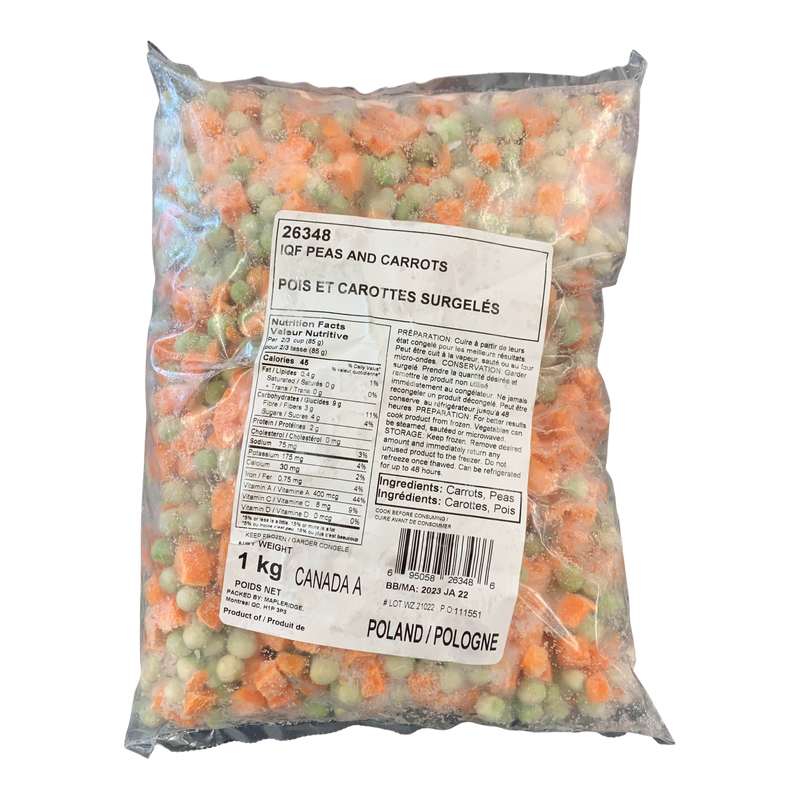 ALASKO IQF PEAS & CARROTS, 1kg