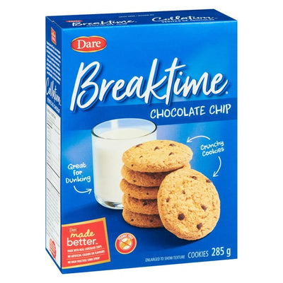 Dare Breaktime Chocolate Chip Cookies, 285 g
