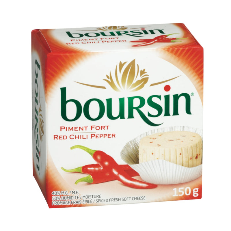 Boursin Red Chili Pepper Fresh Soft Cheese, 150 g