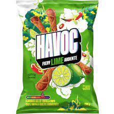 Havoc Rolled Tortilla Fiery Lime, 280 g