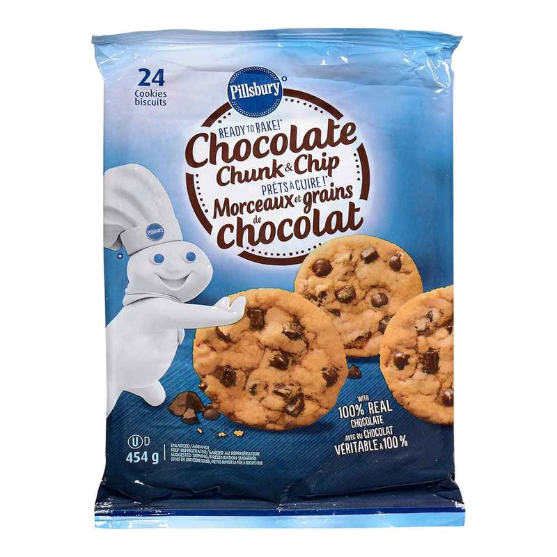 Pillsbury Chocolate Chunk & Chip Cookies, 454 g