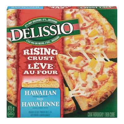 Delissio Rising Crust Hawaiian Pizza, 875 g