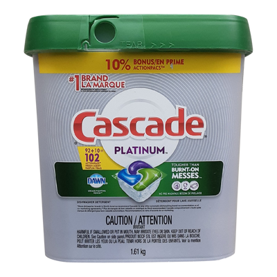 Cascade Platinum Dish Pods, 102 ct