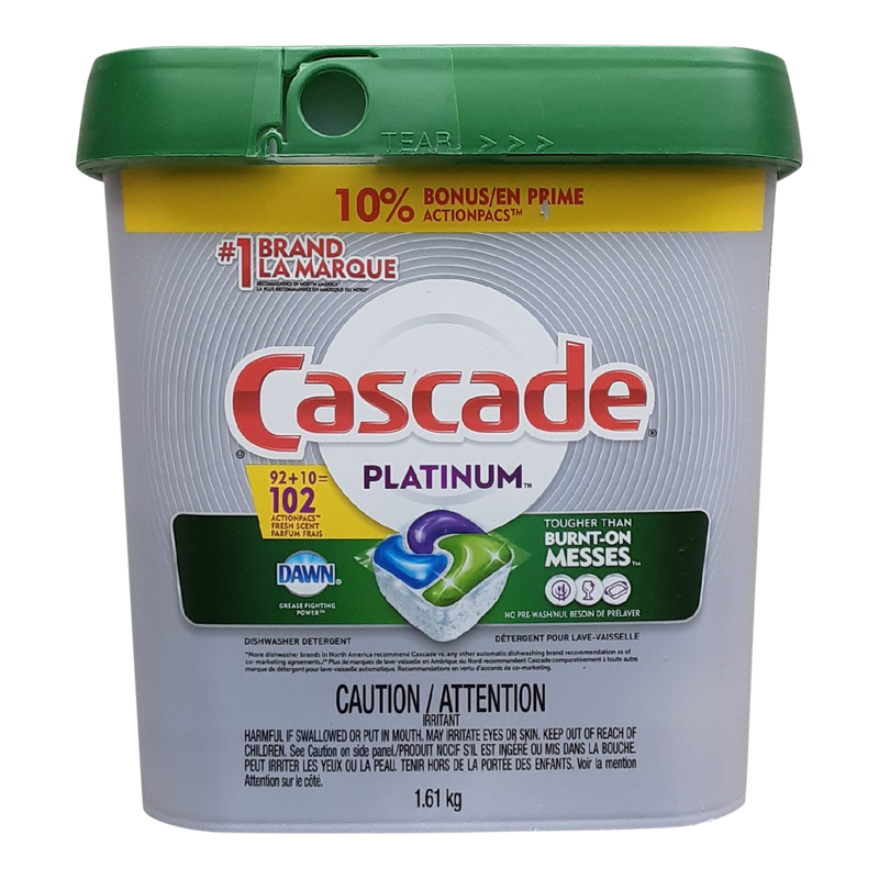 Cascade Platinum Dish Pods, 102 ct