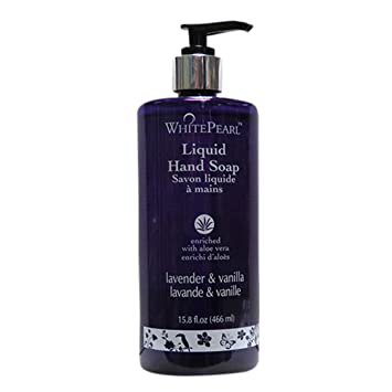 White Pearl Liquid Hand Soap Lavender & Vanilla, 466mL