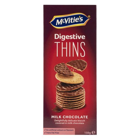 MCVITIES THINS MILK CHOCLATE DIGESTIVE