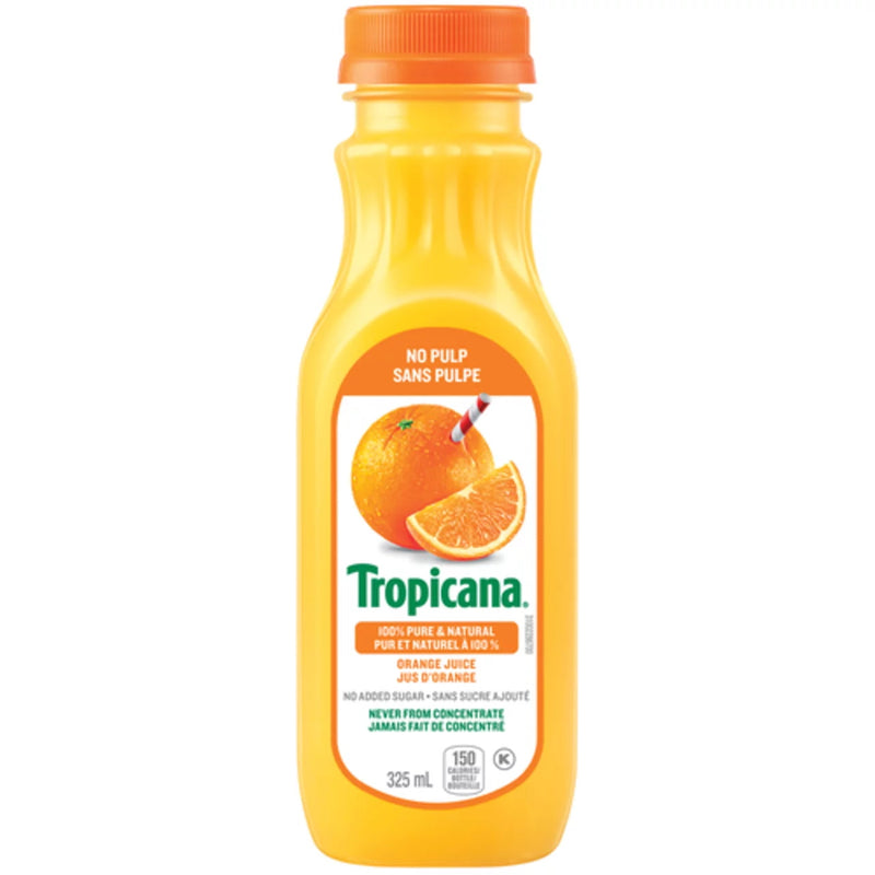 Tropican No Pulp Orange Juice, 325 ml