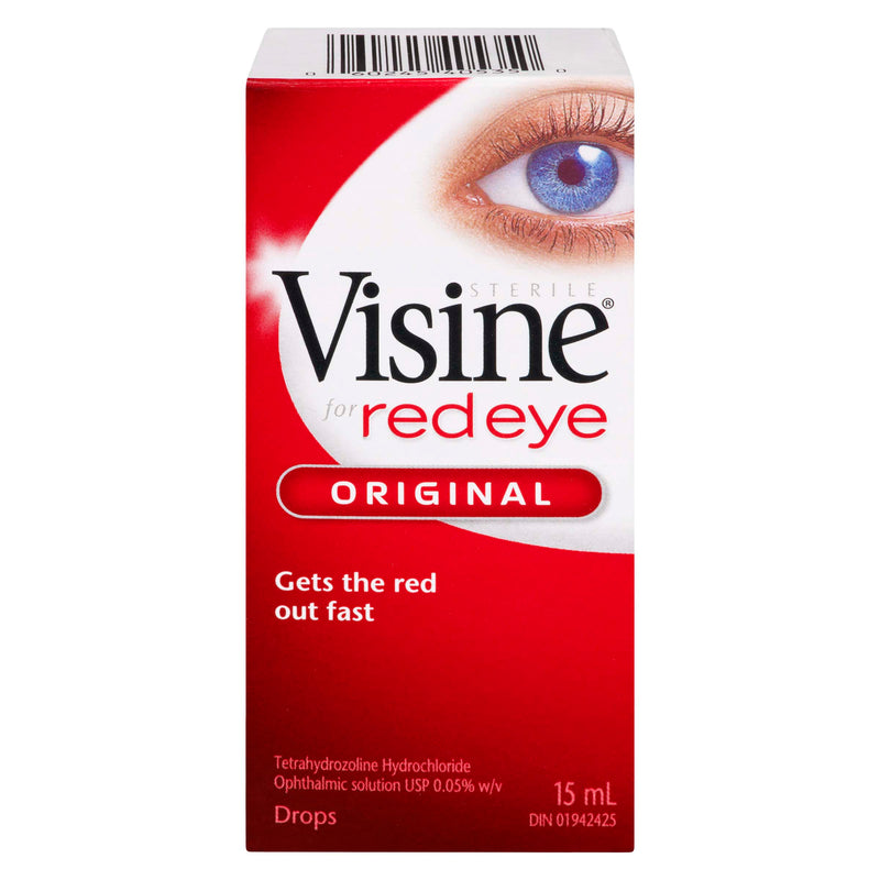 Visine Red Eye Original Eye Drops, 15 mL