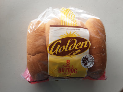 Golden Hotdog Buns, 8pk