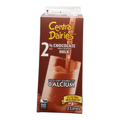 Central Dairies 2% Chocolate Milk, 2L
