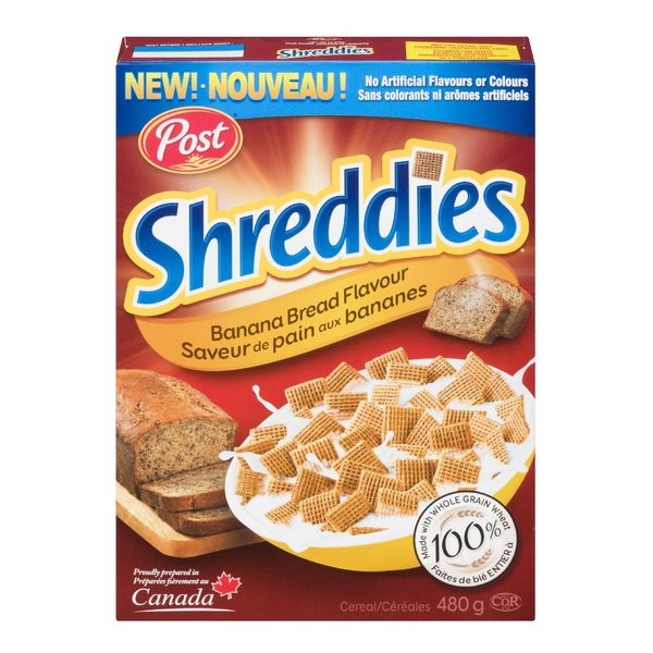 Post Shreddies Banana Bread Flavour, 480 g