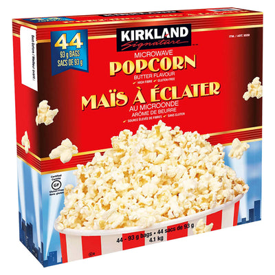 Kirkland Signature Microwave Popcorn, 4.1 kg  (44 x 93g)