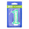 Bakery Crafts Number 1 Birthday Candle