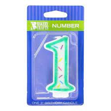Bakery Crafts Number 1 Birthday Candle