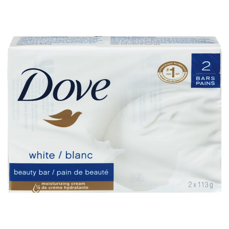 Dove White Beauty Bar, 2 ct