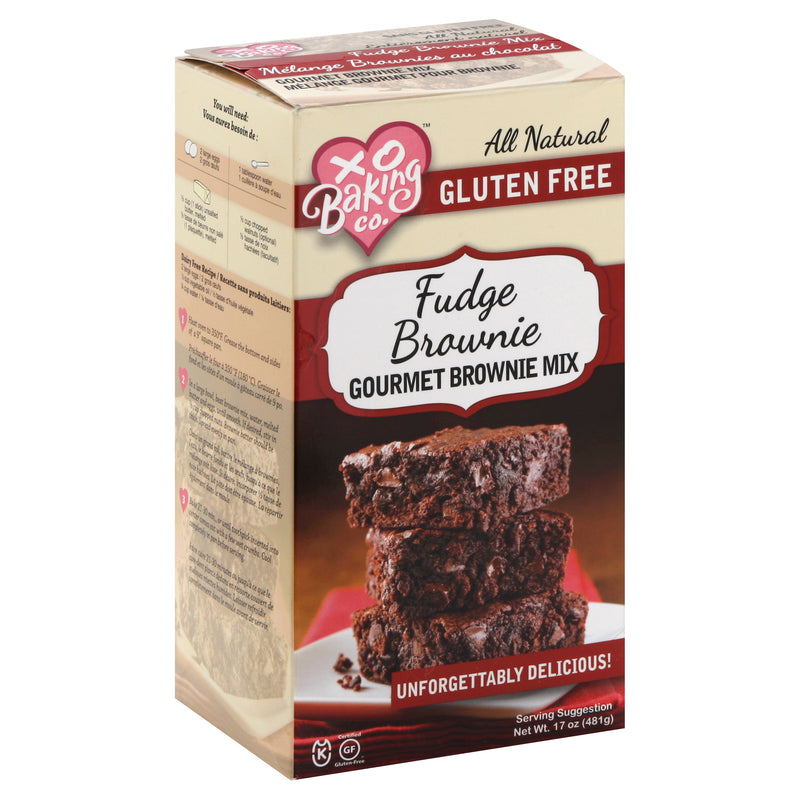 XO Baking Co. Gluten Free Fudge Brownie Mix, 481 g