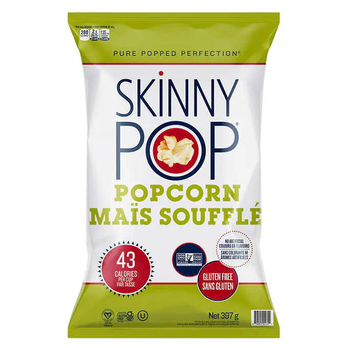 Skinny Pop Popcorn, 397 g