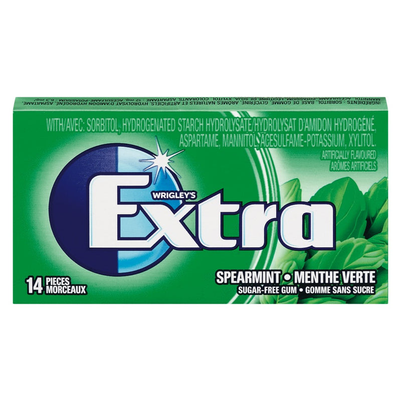 Extra Spearmint Sugar Free Gum, 14 ct