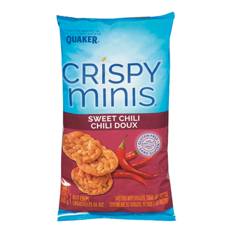Quaker Crispy Minis Sweet Chili Rice Chips, 100 g