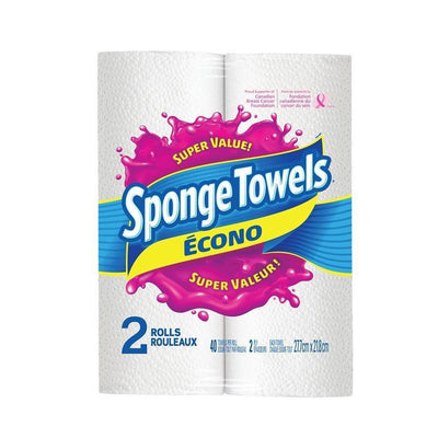 SPONGE TOWEL ECONO 2PK