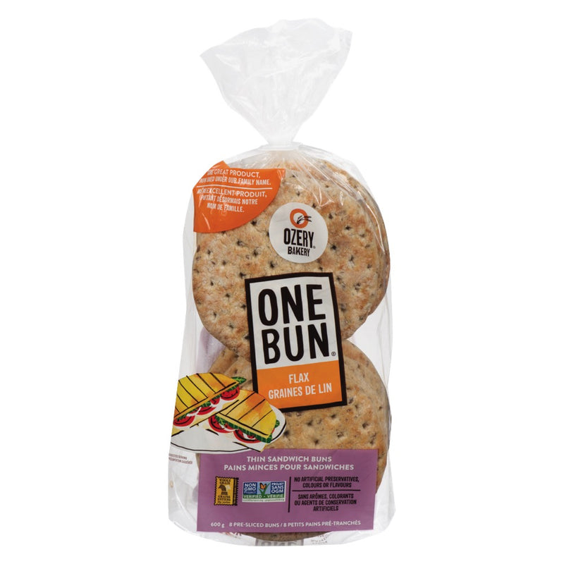 One Bun Flax Thin Sandwich Buns, 600 g