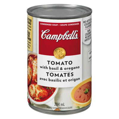 Campbell's Tomato With Basil & Oregano Condensed Soup, 284 mL